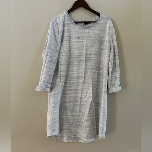 Gray Striped Women's Dress